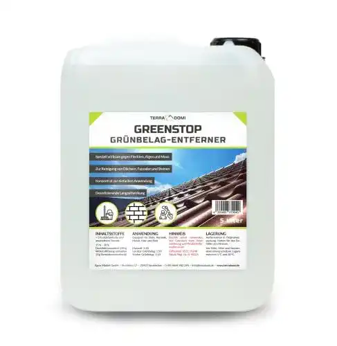 Grünbelagentferner TerraDomi 5 Liter Greenstop im Vergleich