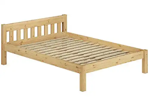 Futonbett 120 x 200 cm aus massivem Kiefernholz mit Rollrost