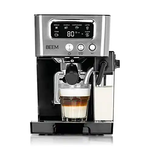 Beem Espresso-Latte Siebträgermaschine mit 15 bar Pumpendruck