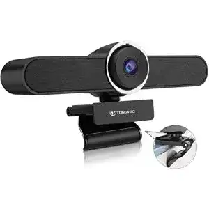 Webcam mit Lautsprecher Tongveo Weitwinkel und Mikrofon für Videokonferenzen