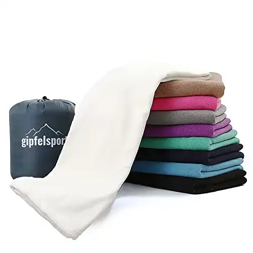 Deckenschlafsack Gipfelsport aus Mikrofaser und Fleece
