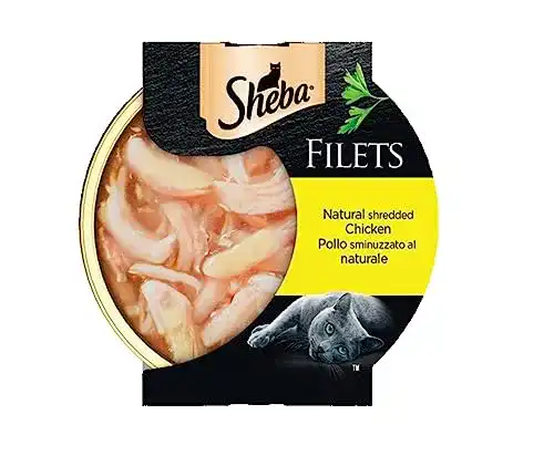 Sheba Katzenfutter Filets Nassfutter mit Hühnergeschmack 32 Schalen