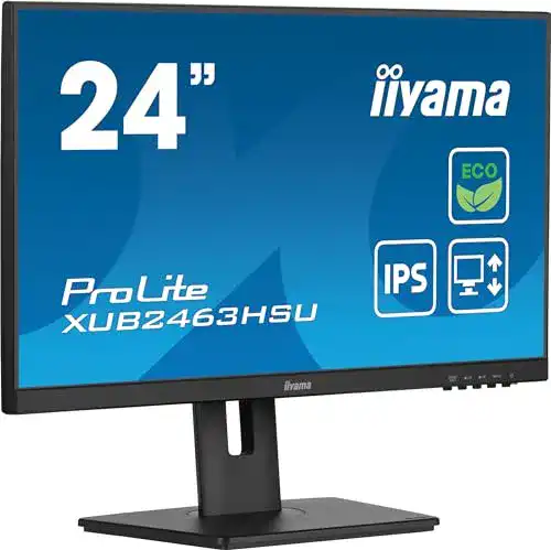 Iiyama Prolite XUB2463HSU-B1 24 Zoll Monitor mit IPS-Panel