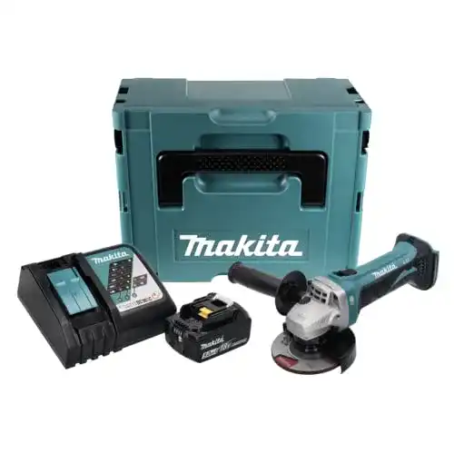 Makita DGA 452 RT1J Akku-Winkelschleifer 115 mm mit Akku und Ladegerät