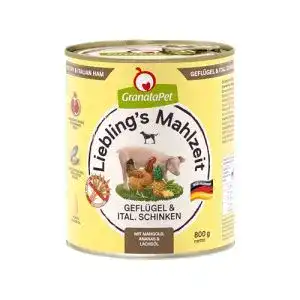 GranataPet Liebling’s Mahlzeit Geflügel – Nassfutter für Hunde