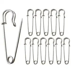 Sicherheitsnadeln Redamancy, 12 Stück Kilt Nadeln, 63 mm aus rostfreiem Stahl