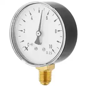 Manometer Walfront 0-10 Bar für Pneumatische und Hydraulische Anwendungen