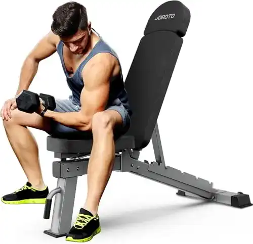 Hantelbank Joroto MD80 – Verstellbare Fitnessbank für Muskeltraining
