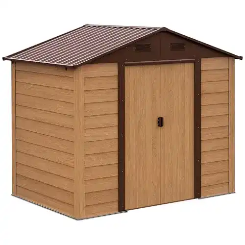 Geräteschuppen von Outsunny für Gartenaufbewahrung