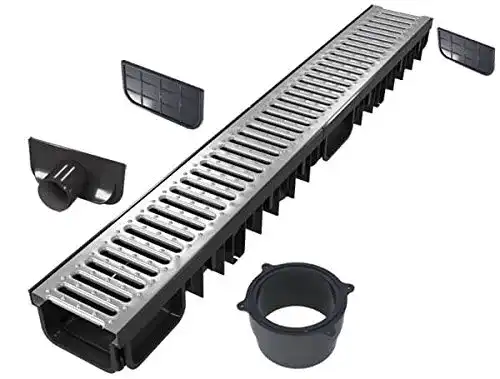 Entwässerungsrinne S-Lon Set 6 Meter verzinkt Klasse B125 Typ 50
