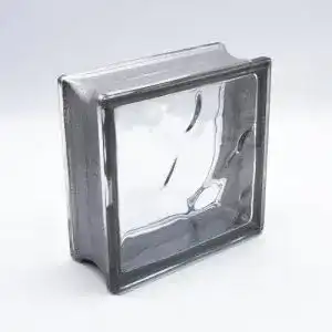 Glasbausteine Fuchs Design Wolke Reflex in Anthrazit, 19x19x8 cm, 6 Stück