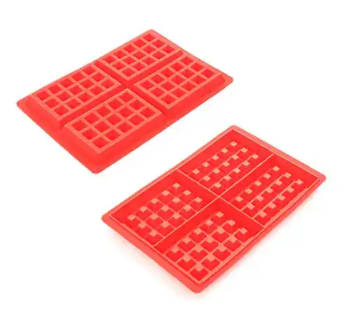 Silikon Waffelform Mixed24 2er Set für Belgische Waffeln