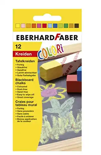 Eberhard Faber 526000 Tafelkreide Colori in 12 Farben