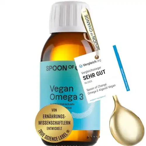 Omega-3-Öl Spoon of Change Premium Omega-3 Algenöl Vegan