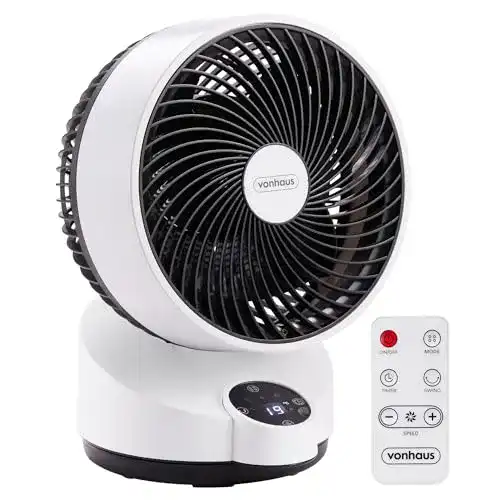 Tischventilator mit Fernbedienung und Schwenkfunktion
