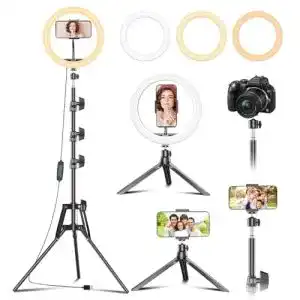 Handy Stativ mit Ringlicht Peyou 12 Zoll LED Ring Light