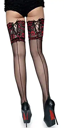 Halterlose Strümpfe krautwear Damen Straps Strumpfhose