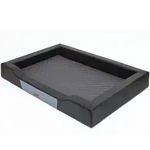 Hundebett aus Kunstleder von Hobbydog in Schwarz, Größe XXL