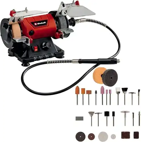 Doppelschleifer Einhell TC-XG 75 Kit mit 150 W Leistung und Zubehör