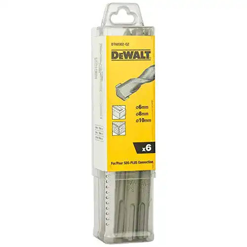 SDS-Plus-Bohrer Set von Dewalt 6-teiliges Hammerbohrer Set