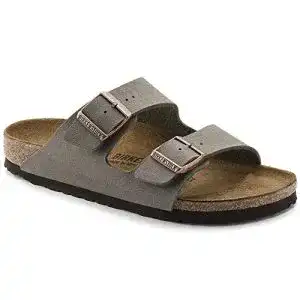 Kinder-Hausschuhe Birkenstock Arizona aus Birko-Flor in Grau