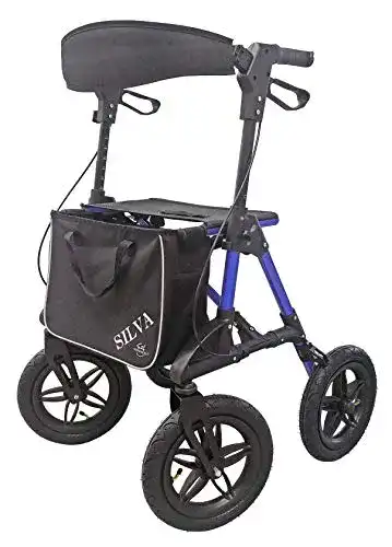 Rollator mit Luftbereifung von Trendmobil SILVA, faltbar und leicht