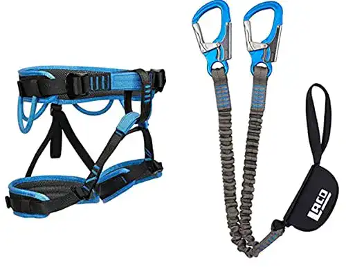 Klettersteigset LACD Ferrata Pro und LACD Gurt Start (M) im Vergleich