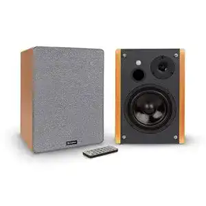 Auna Linie 400 A Regallautsprecher Paar mit Bluetooth und USB/SD-Port