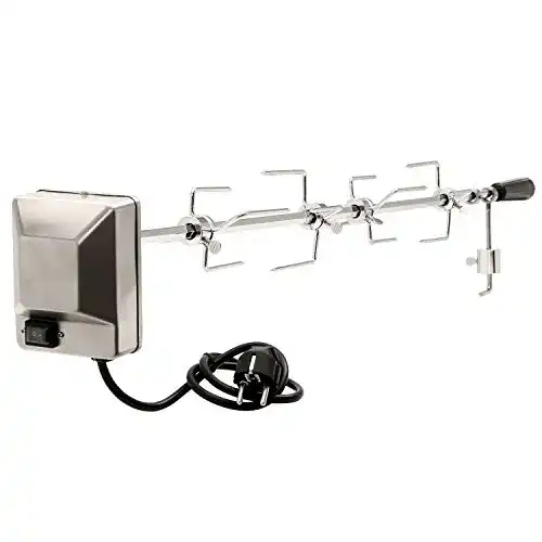 Drehspieß Set von BBQ-Toro 100 cm mit 4 Fleischnadeln