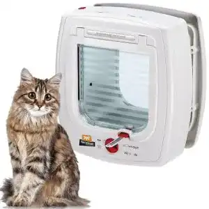 Katzenklappe mit Mikrochip von Ferplast für kontrollierten Zugang
