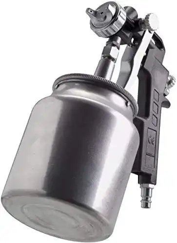 Farbspritzpistole Ferm mit Oberbecher, pneumatisch, 750 cc