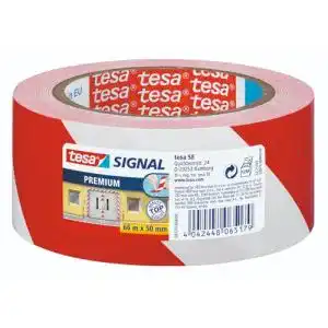 Absperrband rot-weiß tesa Signal Markierungsklebeband