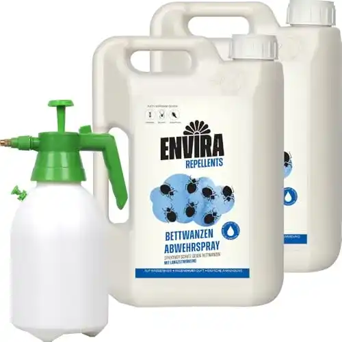 Bettwanzenspray Envira Abwehrspray 2x 2 Liter mit Sprüher