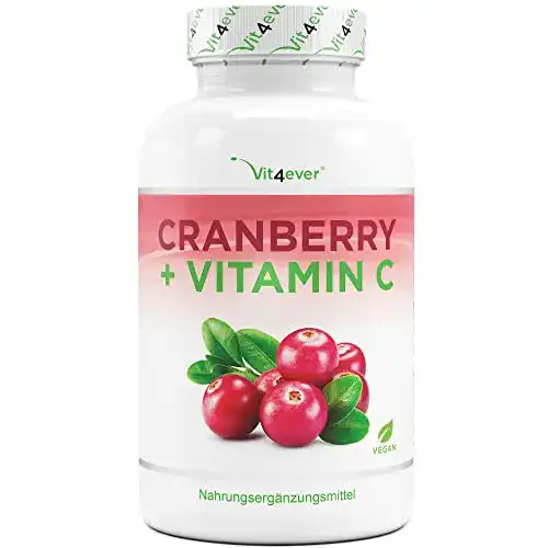 Cranberry Kapseln Vit4ever mit Cranberry Extrakt und Vitamin C