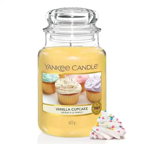 Yankee Candle Duftkerze im großen Jar mit Vanillearoma