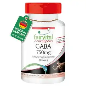 Gaba-Kapseln Fairvital 750mg – 90 Kapseln – Vegan und Hochdosiert