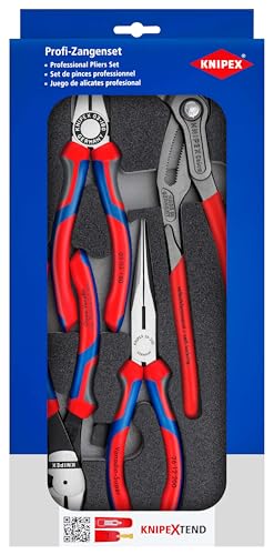 Knipex Zangen-Set mit Schaumstoffeinlage für Werkbank, 4-teilig