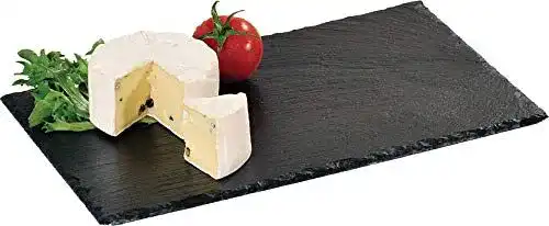 Schieferplatte Kesper Buffetplatte Schwarz 30 cm x 20 cm