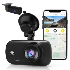 Z-Edge Dashcam mit Front- und Heckkamera, GPS und WiFi