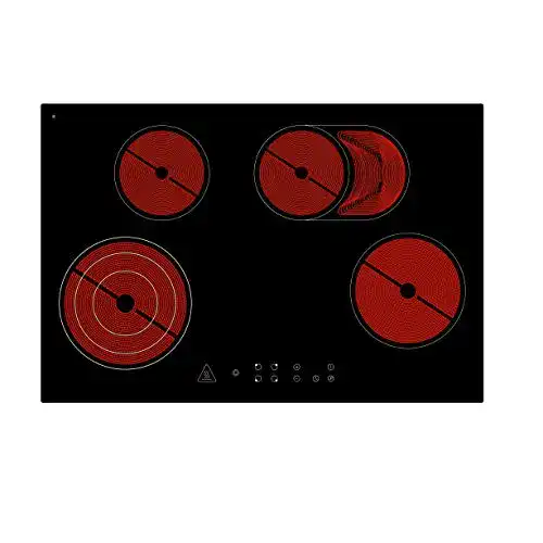 Respekta 80 cm autarkes Glaskeramikkochfeld mit Touch-Control