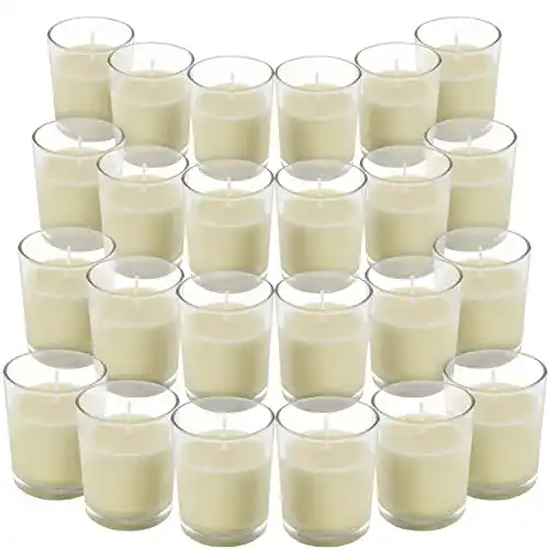Votivkerzen im Glas Belle Vous 24 Stück, unbeduftet