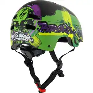 Skaterhelm Broken Head Street Terror für MTB und BMX, Größenverstellbar