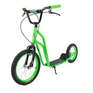 Roller mit Luftreifen Xootz BMX Stunt Scooter in Grün