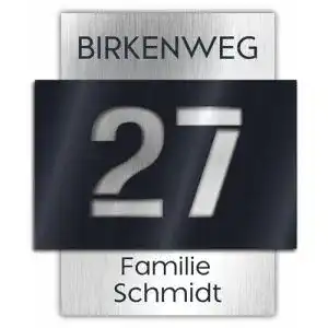 Hausnummer Manschin-Laserdesign – Individuell anpassbares Schild