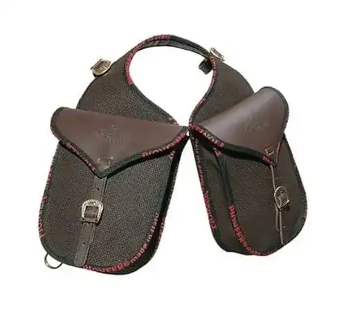 Satteltasche Pioneer für Pferde aus Leder und Stoff