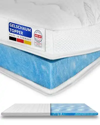 Gelschaum-Topper 140×200 cm für optimale Druckentlastung