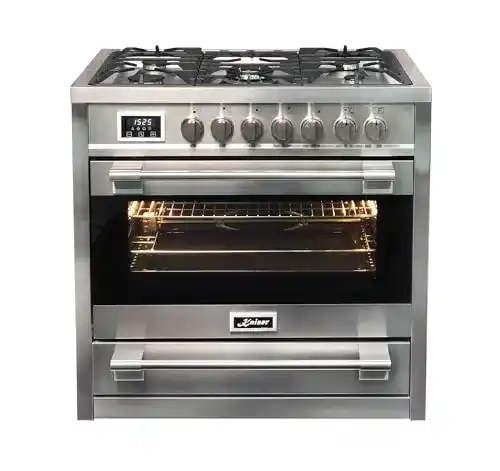Gasherd Kaiser 90 cm HGE 93505 R Turbo freistehender Gas-Standherd