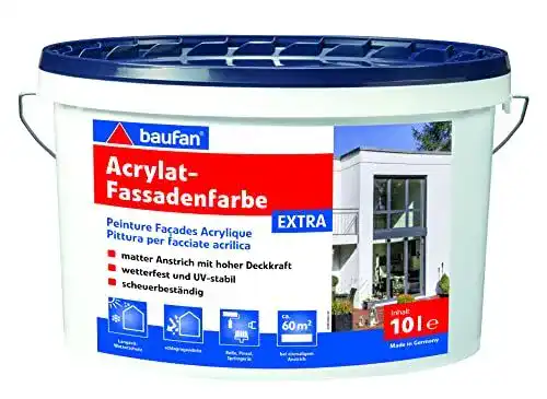 Fassadenfarbe Baufan Extra 10 Liter in Weiß