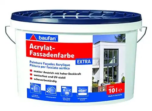 Fassadenfarbe Baufan Extra 10 Liter in Weiß