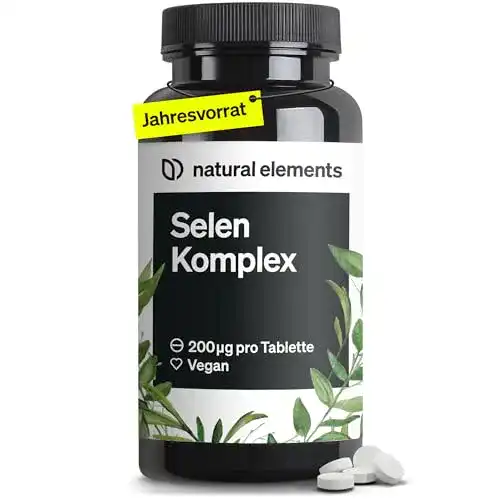 Selen Natural Elements Komplex, 365 Tabletten mit 200 µg